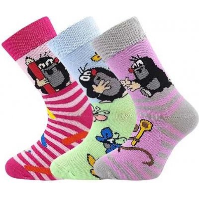 VoXX ponožky Krtek Krtek mix 1 holka 3 páry – Zboží Dáma