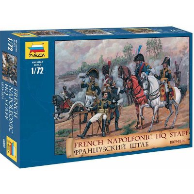Zvezda Model Kit figurky 8080 – FRENCH NAPOLEONIC HQ STAFF CF 32-8080 1:72 – Zboží Dáma