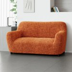 GA.I.CO bielastický potah na sedačku - dvojkřeslo Grafiti Nový cihlový 120 - 160 cm – Zbozi.Blesk.cz