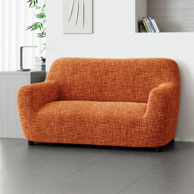 GA.I.CO bielastický potah na sedačku - dvojkřeslo Grafiti Nový cihlový 120 - 160 cm – Zbozi.Blesk.cz