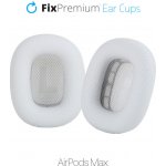 FixPremium náhradní náušníky pro Apple AirPods Max (Fabric) bílá – Zboží Živě