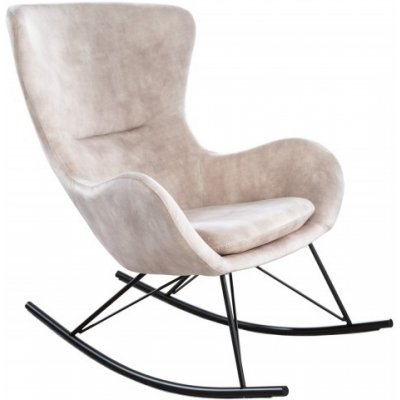 Interior DE Houpací křeslo SCANDINAVIA SWING šampaňské sametKRS43142 – Zboží Dáma