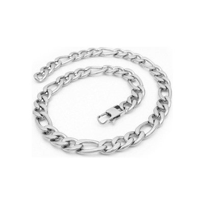 Šperky4U Pánský ocelový řetěz figaro OPE1321-110-60