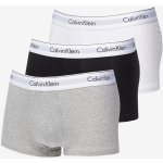 Calvin Klein Modern Cotton Stretch Low Rise Trunk 3-Pack Black/ White/ Grey Heather – Sleviste.cz