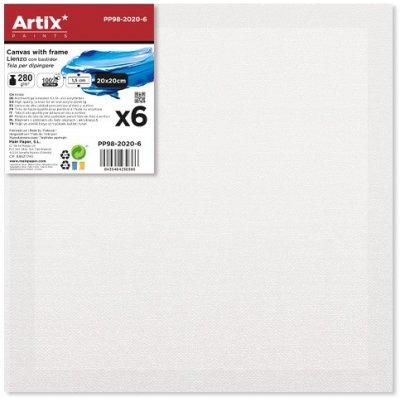 Artix Paints Malířská plátna 20x20cm sada (6ks) – Zboží Mobilmania