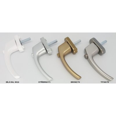 ROTO Okenní klika TWENTE s knoflíkem Barva: Bronz F4, Délka čtyřhranu: 35 mm – Zboží Mobilmania