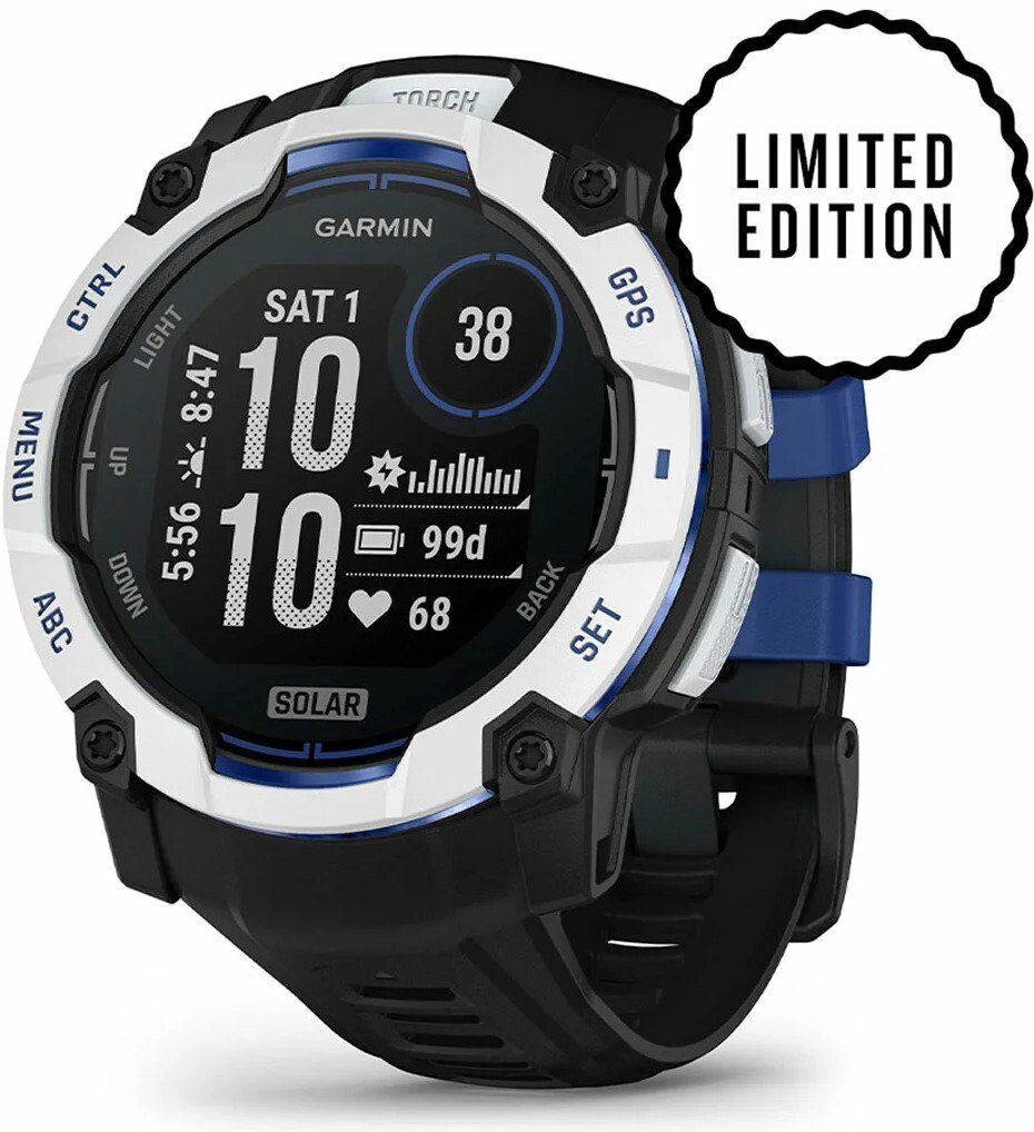 Garmin Instinct 3 50mm Solar Black Bolt Blue 010-02935-03
