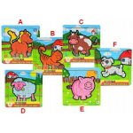 Teddies Mini puzzle drevěné 9 dílků Moje první zvířátka Kočička – Zbozi.Blesk.cz