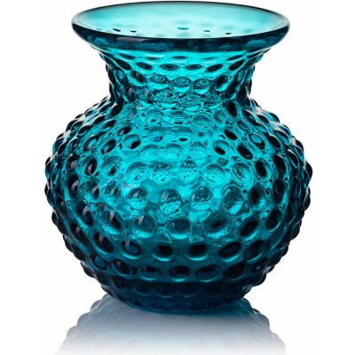 Skloglass Ručně foukaná vázička Lobelka 13cm Aquamarine Velikost: 13cm – Hledejceny.cz