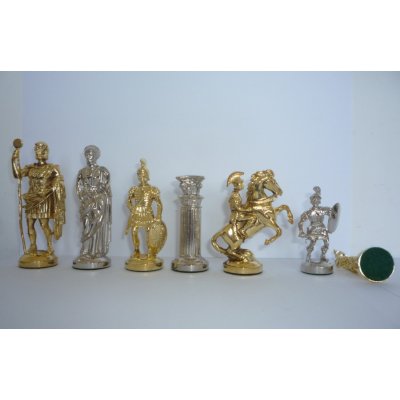 Kovové šachové figurky Spartan velké – Zboží Mobilmania