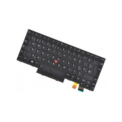 Lenovo ThinkPad T470 klávesnice na notebook CZ/SK Černá s rámečkem, Podsvícená, Trackpoint – Zboží Živě