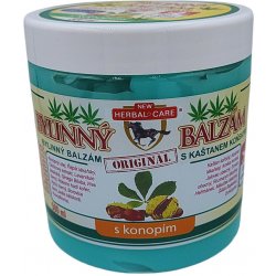 Herbal Care bylinný balzám s kaštanem koňským s konopím 500 ml