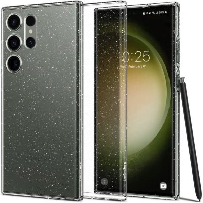 Pouzdro Spigen Liquid Crystal Glitter Samsung Galaxy S23 Ultra čiré – Zboží Mobilmania