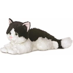 Aurora kočka Ellie Flopsie černá/bílá 30 5 cm