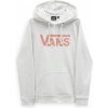 Dámská mikina Vans dámská mikina WM DROP v LOGO HOODIE-B bílá