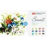 Nevskaya Palitra Akvarelové barvy Sonnet 12 barev 35411880 - Botanica – Hledejceny.cz