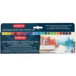 Derwent Cestovní sada INKTENSE PAINT PAN STUIO SET 24