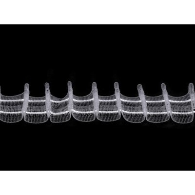 Prima-obchod Záclonovka šíře 25 mm tužkové řasení, barva transparent – Hledejceny.cz
