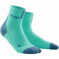 CEP krátké běžecké kompresní ponožky 3.0 ledově modrá šedá