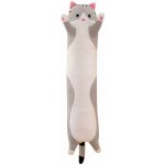 TopKing Plyšový polštář dlouhá kočka 50cm – Zboží Mobilmania