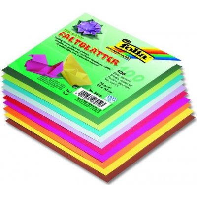 Papíry na origami 100ks 20x20cm mix Folia – Zbozi.Blesk.cz