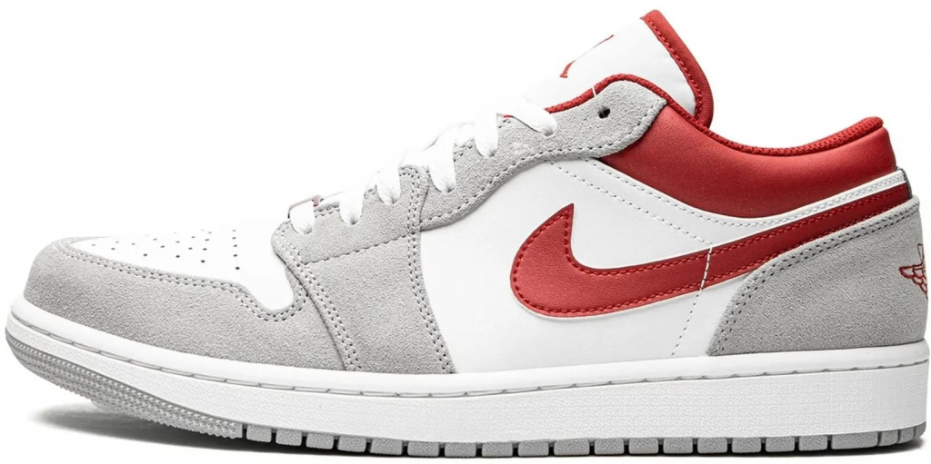 Jordan 1 Low SE Light Smoke Grey Gym Red DC6991-016