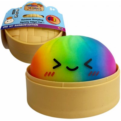 Kawaii Antistresový mačkací knedlíček Squishy Dumpling 8 5cm duhový – Sleviste.cz