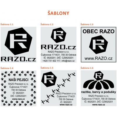RAZO Štoček do razítka 42 x 42 mm (S-542; S-Q42; Q 43) – Zboží Živě