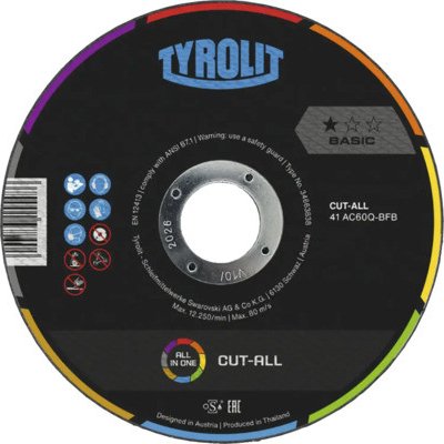 Tyrolit Řezný kotouč 125 x 1,6 x 22,23 mm 34663840 – Zboží Mobilmania