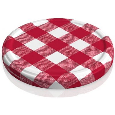 Maják Víčko 82mm 10ks KÁRO červenobílé /skl.720ml/ TWIST – Hledejceny.cz