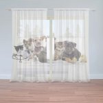 Sablio Záclony Mláďátka 2: 2ks 150x250cm – Hledejceny.cz