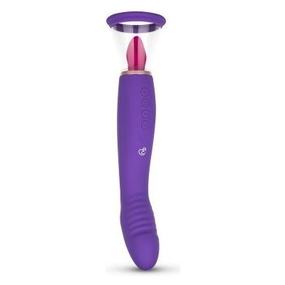 Pleasure Pump With G-Spot Vibrator - Purple Easytoys Mini Vibe Collection