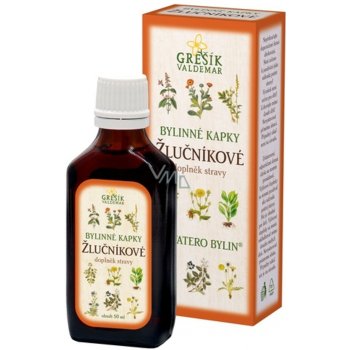 Grešík Devatero bylin Žlučníkové kapky pro trávení 50 ml