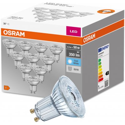 Osram 10x LED žárovka GU10 HALOGEN 3.6W =50W 4000K