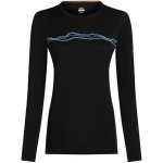 Icebreaker Dámské tričko Merino 200 Oasis LS Crewe Mountain Pulse Black – Hledejceny.cz