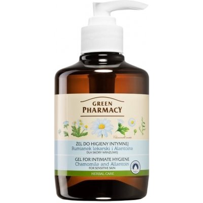 Green Pharmacy Body Care Chamomile & Allantoin gel na intimní hygienu pro citlivou pokožku (0% Parabens, Artificial Colouring) 370 ml – Zboží Dáma