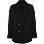 Pieces oversized dvouřadé sako černé – Zboží Dáma