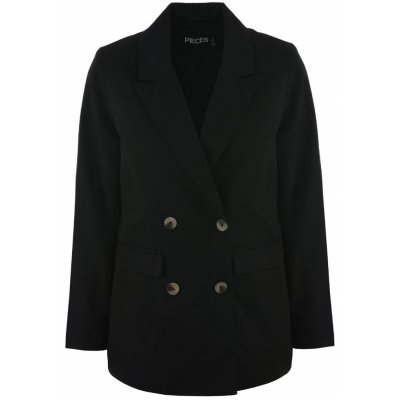 Pieces oversized dvouřadé sako černé – Zboží Dáma