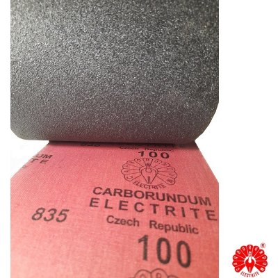 CARBORUNDUM ELECTRITE® Brusné plátno 835, umělý korund uzavřené zrno, suché broušení kovů a dřeva, role 150 mm x 1 m, P 100 – Zboží Dáma