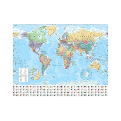 Collins World Wall Laminated Map – Hledejceny.cz