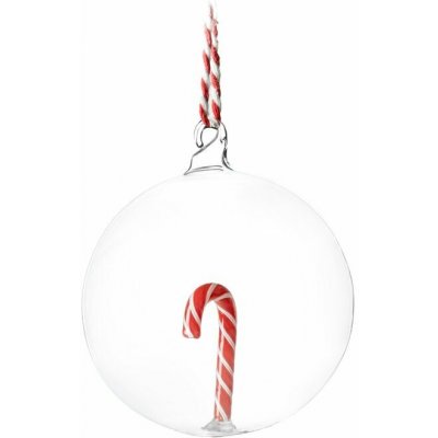 Sass & Belle Candy Cane vánoční ozdoba průhledná – Hledejceny.cz
