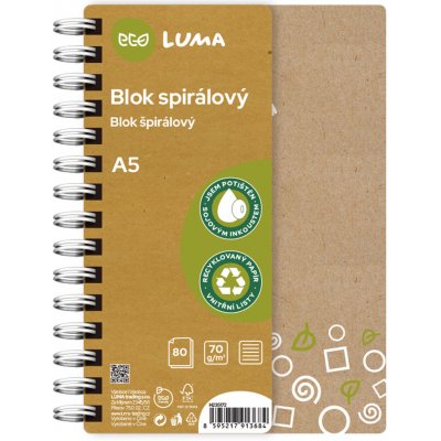 LUMA Blok kroužkový ECO A5 linka – Zboží Živě