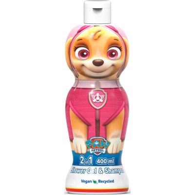 Nickelodeon Paw Patrol Shower Gel & Shampoo sprchový gel a šampon 2 v 1 pro děti Marshall 400 ml – Zboží Mobilmania