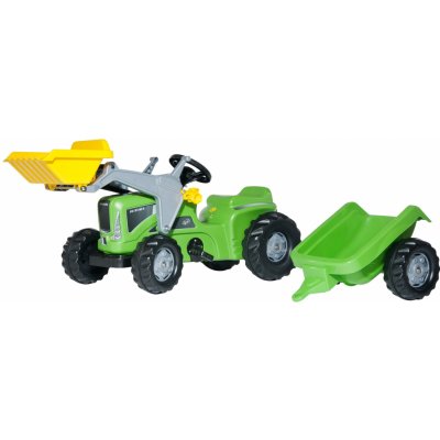 Rolly Toys Šlapací traktor Kid Futura s vlečkou a předním nakladačem – Hledejceny.cz