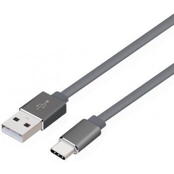 TB Touch AKTBXKU1PAC100G USB CM - USB AM, metal connestor, 1m, šedý
