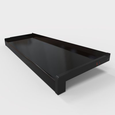 Venkovní parapet hliník tažený 130x25 mm, Tmavý Elox – Zbozi.Blesk.cz