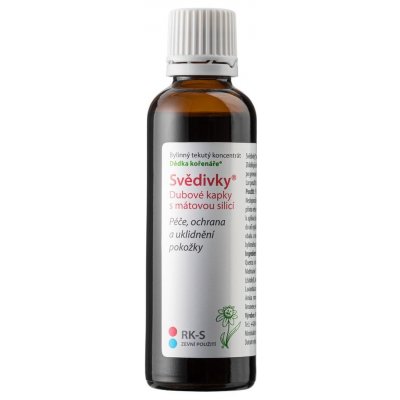 Dědek kořenář Svědivky® Dubové kapky s mátovou silicí RK–S 50 ml – Zboží Dáma