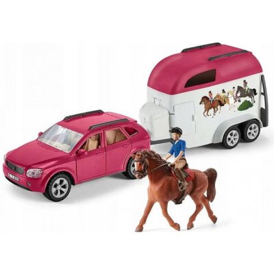 Schleich Horse ClubAuto s přívěsem na koně, figurky pro děti 5+