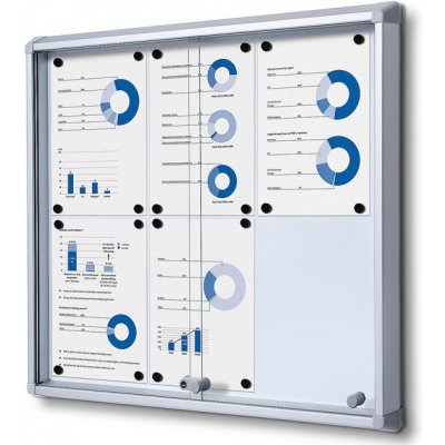 A-Z Reklama CZ Informační Vitrína s posuvnými dvířky s protipožární certifikací, SCSL6xA4 - pro 6 x A4 – Hledejceny.cz