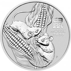 The Perth Mint Stříbrná mince Rok Myši III 2020 1 oz